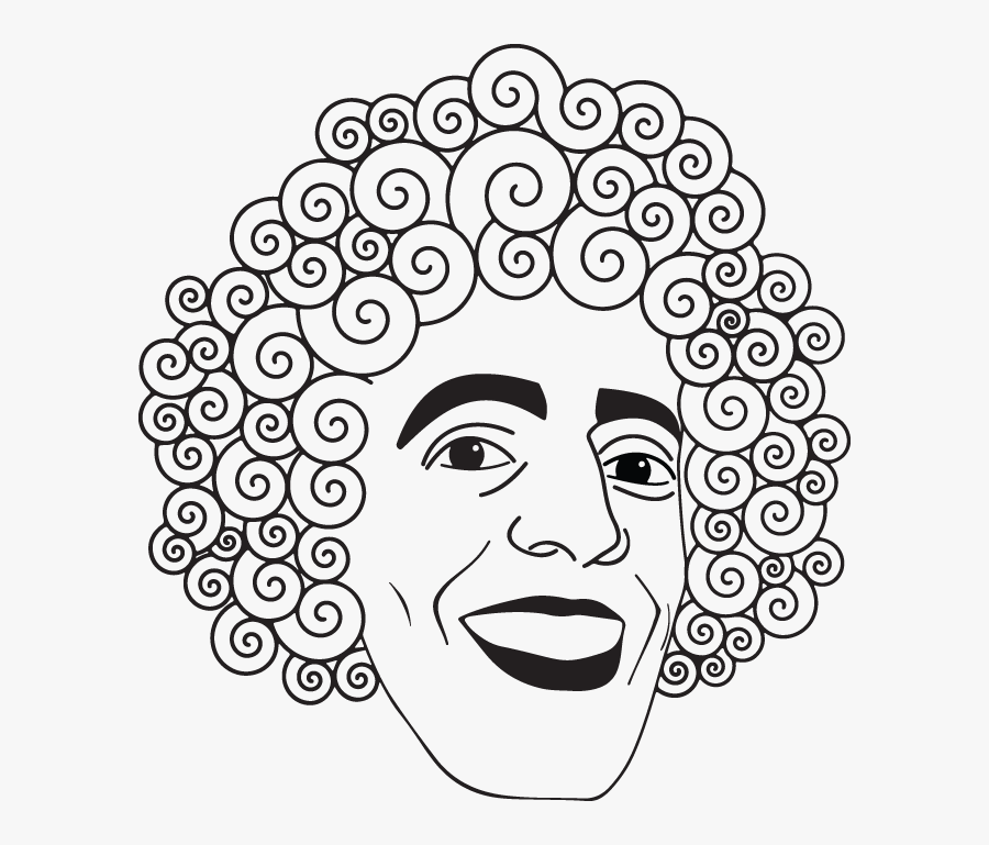 Curly Hair Clip Art, Transparent Clipart