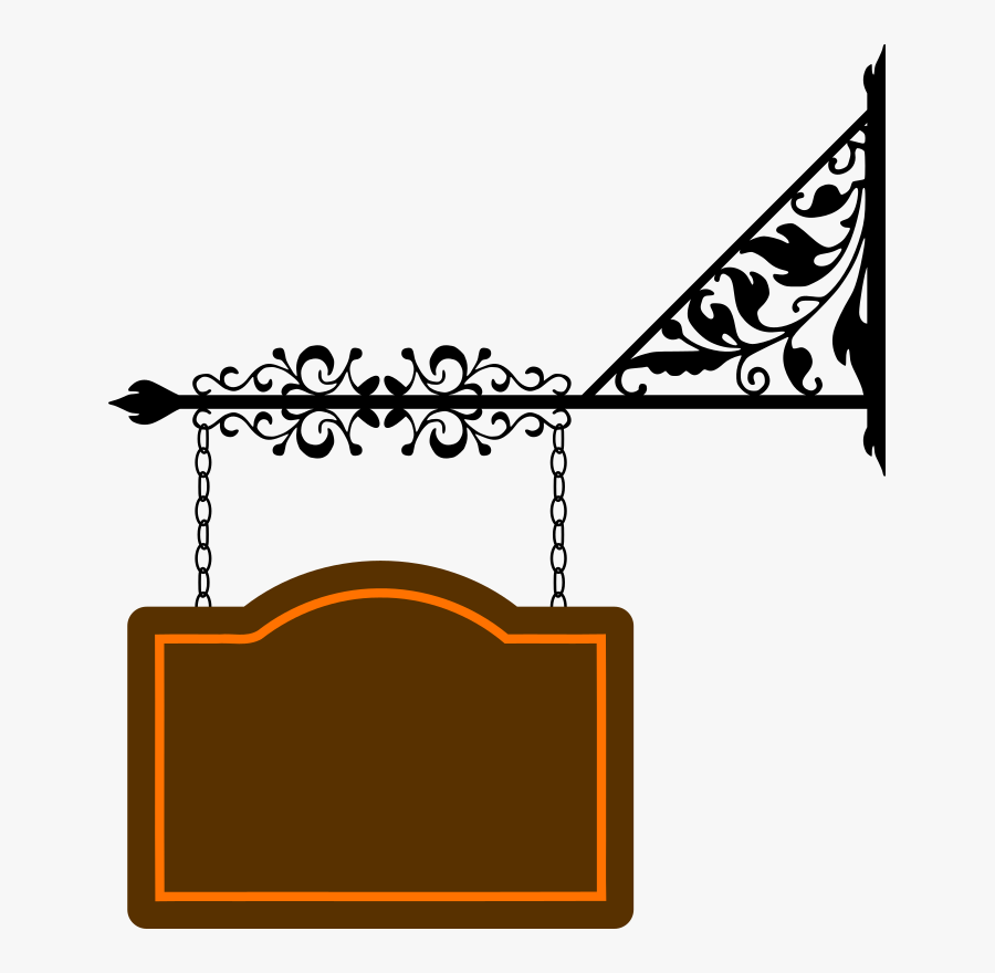 Blank Hanging Sign Png Download Big Im - Hanging Sign Board Clipart, Transparent Clipart
