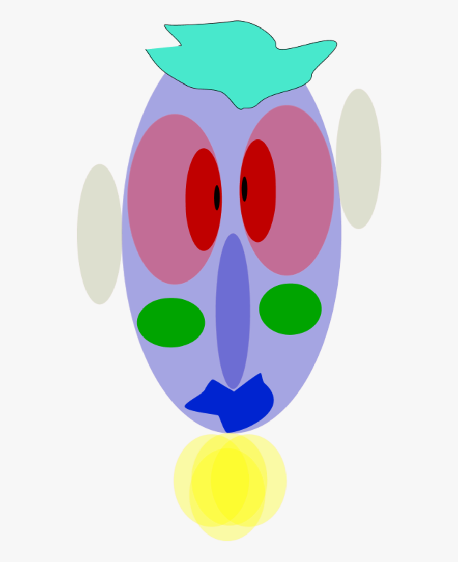 Face With Eyes Ears Little Hair Neck Tie - Clip Art, Transparent Clipart