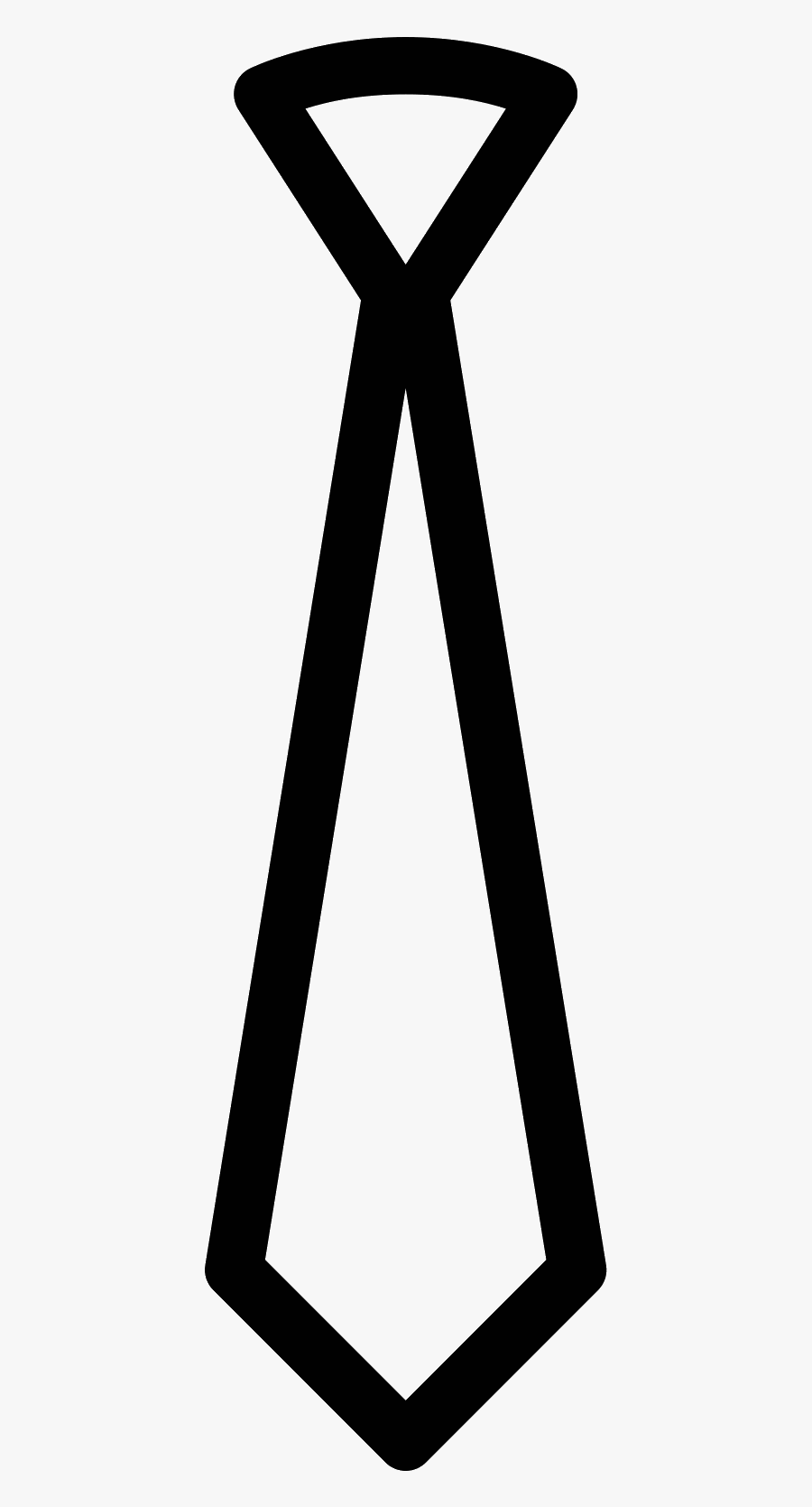 Tie Cartoon Black And White, Transparent Clipart