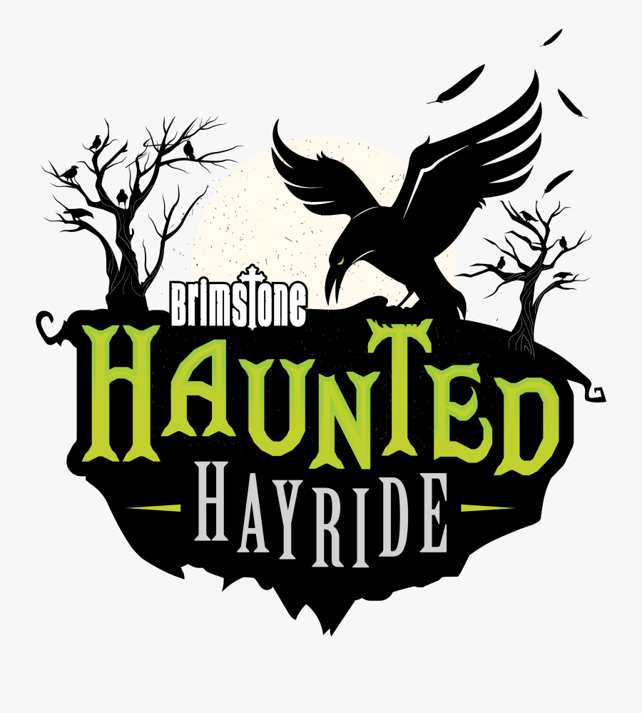 Brimstone Haunt Outdoor Experience Elyria Hayride Haunted - Haunted Logos, Transparent Clipart