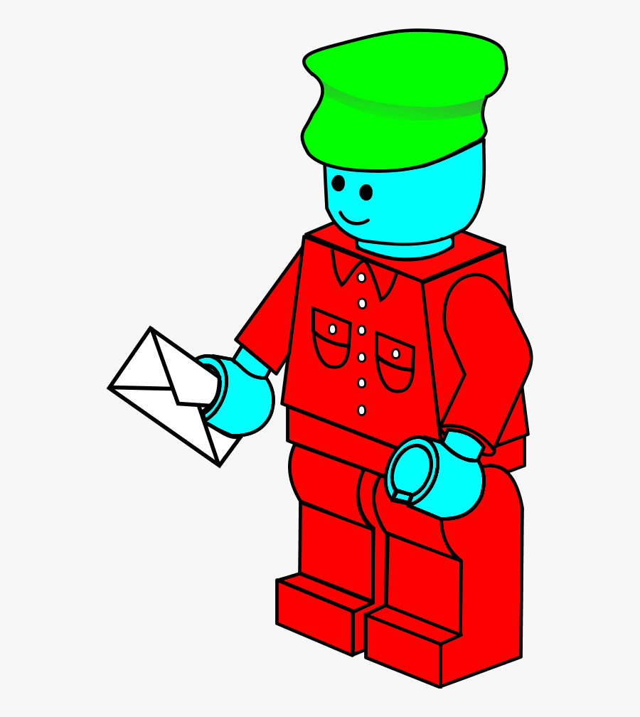 Postman Clipart - Lego Police Minifigures Coloring Pages, Transparent Clipart
