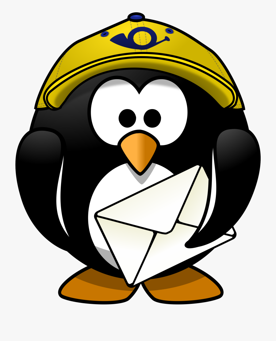 Mailman Clip Art Transparent Stock Mail Man Huge Freebie - Happy Birthday Penguin Clip Art, Transparent Clipart