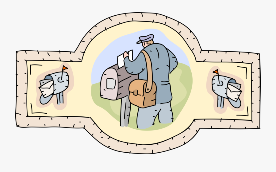 Transparent Mail Man Png - Cartoon, Transparent Clipart