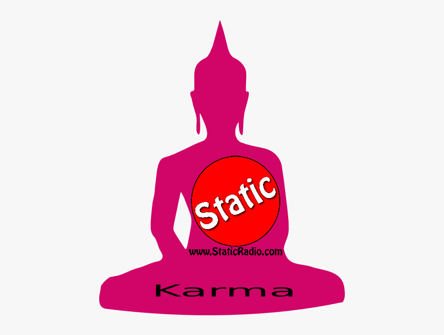 Karma - Buddha Silhouette, Transparent Clipart