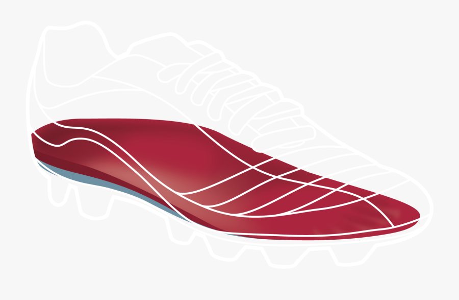 Youth Football Shoe Dual White Outline Clipart , Png - Illustration, Transparent Clipart