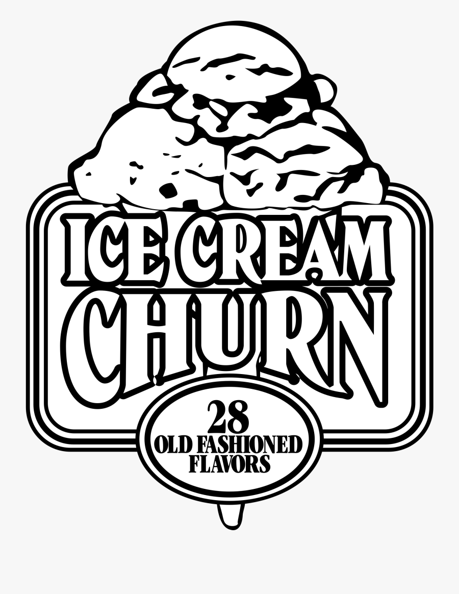 Ice Cream Churn Logo Png Transparent - Ice Cream Logo Vector Png, Transparent Clipart