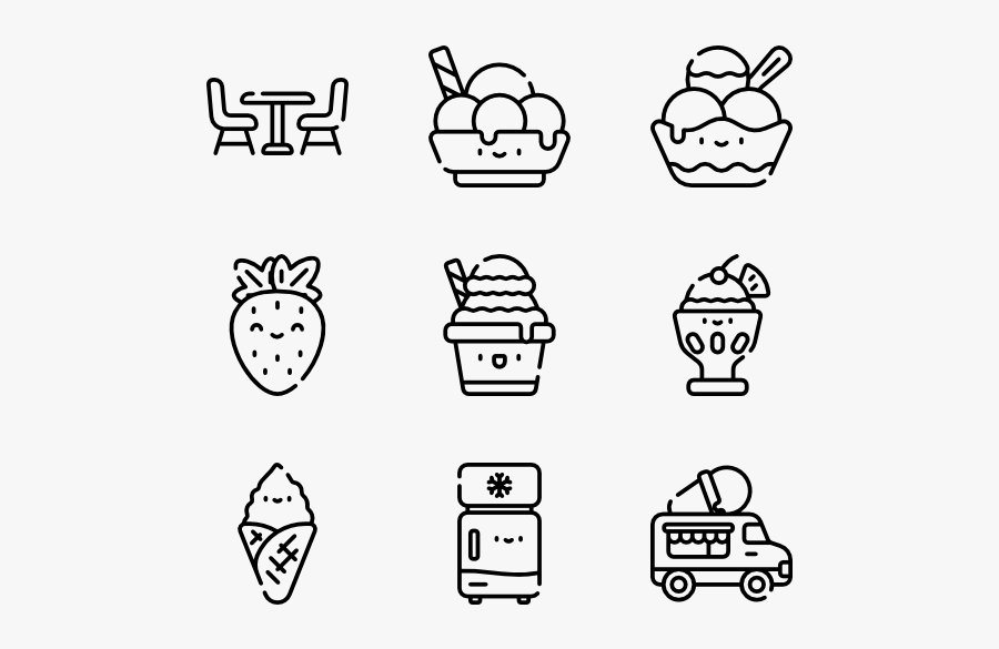 Ice Cream - Icono Hobbies Png, Transparent Clipart
