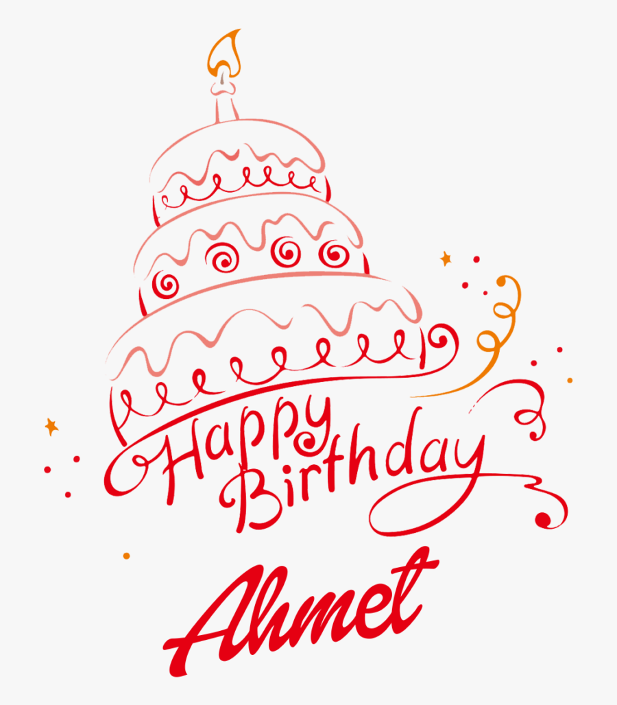 Happy Birthday Shoaib Cake, Transparent Clipart