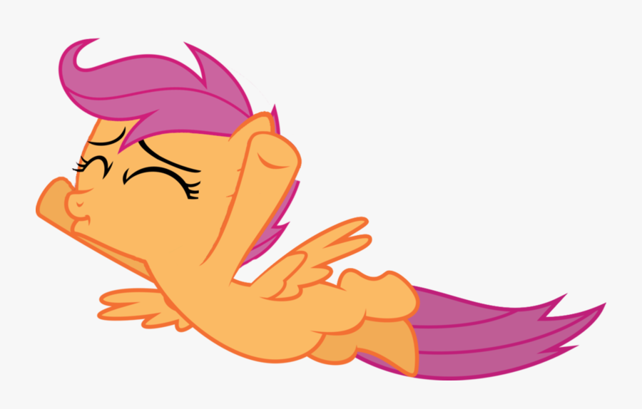 My Little Pony Scootaloo Flying, Transparent Clipart