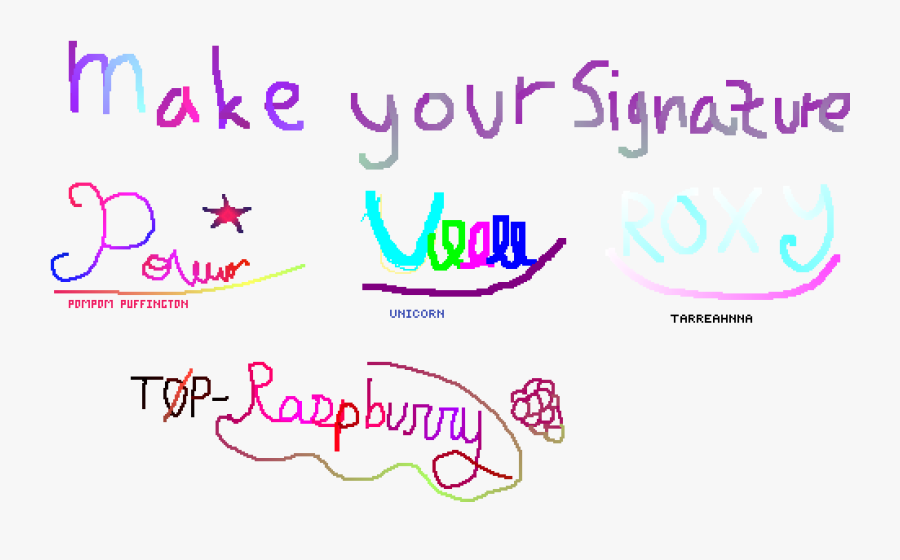 Signature, Transparent Clipart