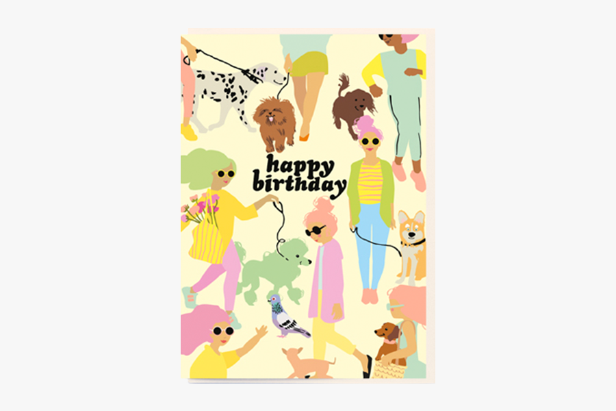 Birthday Funky Quirky Unusual Modern Cool Card Cards - Illustration, Transparent Clipart