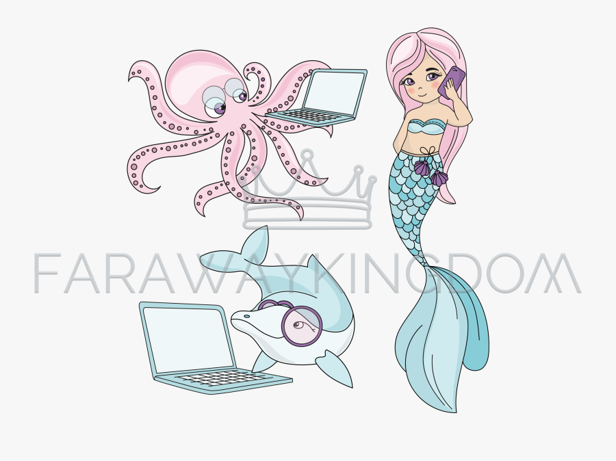 Sea Creatures Clip Art, Transparent Clipart