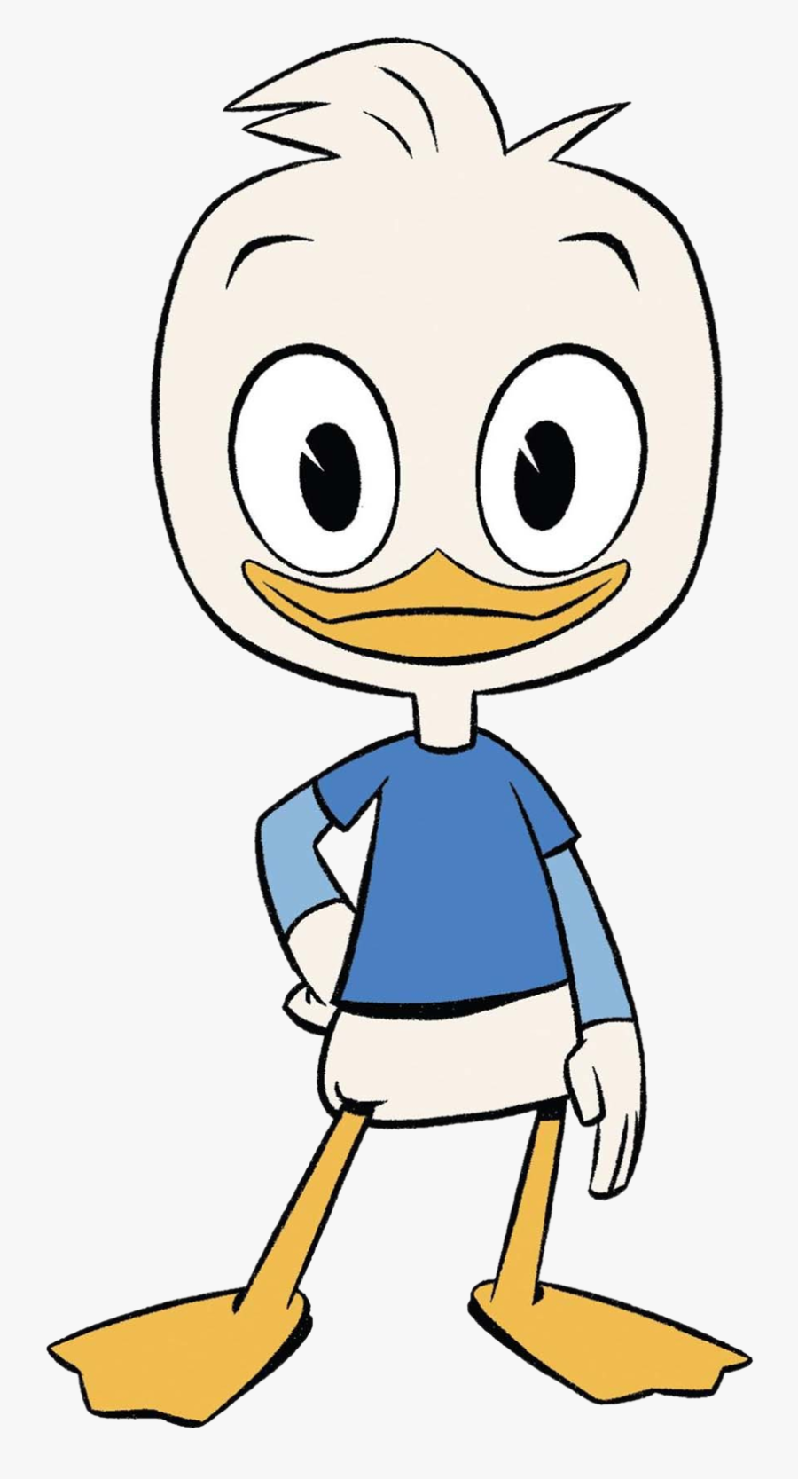 White, Yellow, Bird, Transparent Png Image & Clipart - Ducktales Dewey Coloring Pages, Transparent Clipart