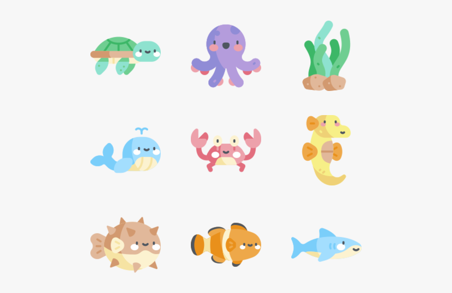 Sea Life - Sea Animals Png, Transparent Clipart