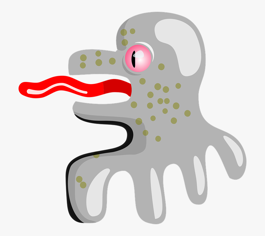 Pink,organ,fictional Character - Alien Octopus Cartoon Png, Transparent Clipart
