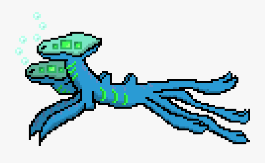Transparent Underwater Creatures Clipart - Pixel Art Sea Creatures, Transparent Clipart