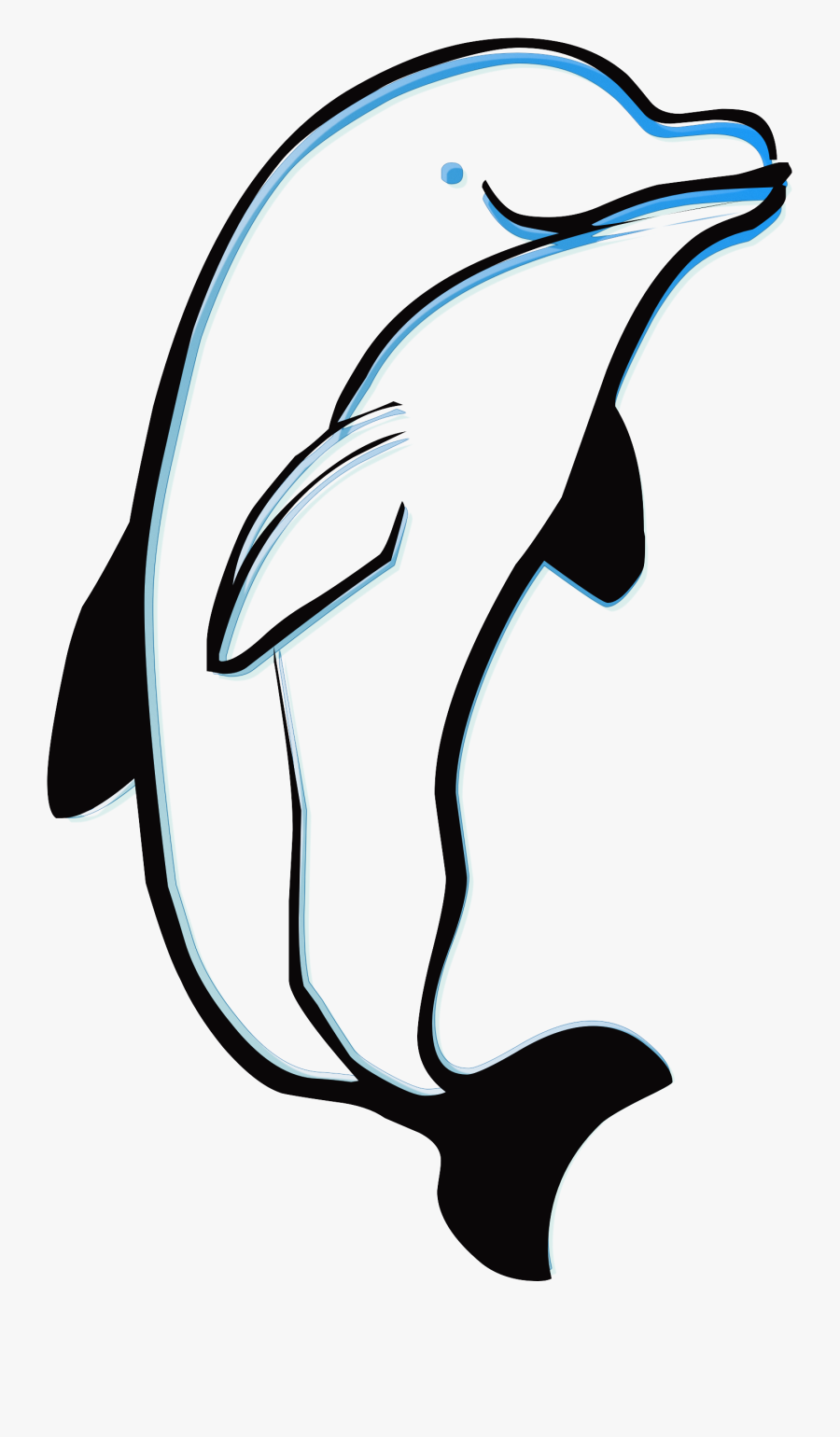 Sea Creature, Graphical, Sea, Fish, Dolphin, Hq Photo - Ocean Fish Outline, Transparent Clipart