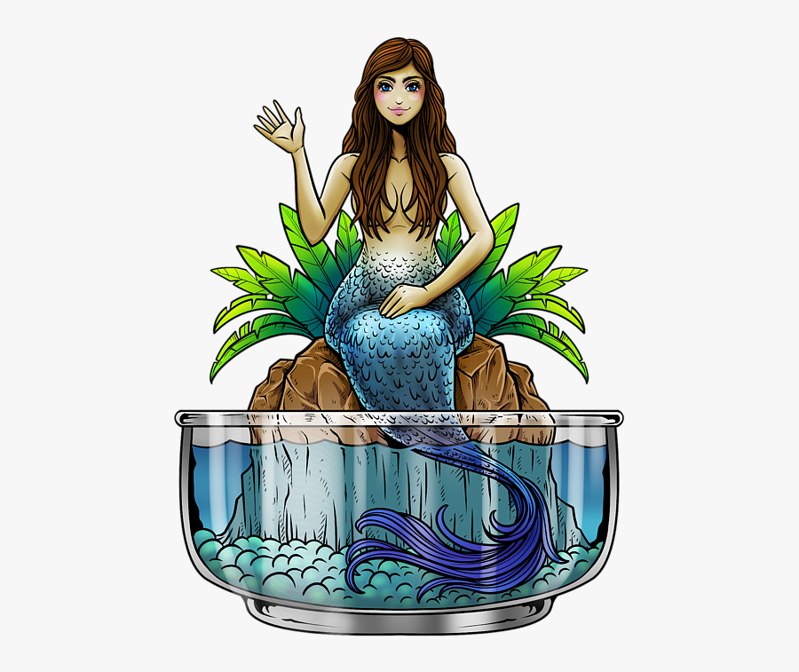 Mermaid, Transparent Clipart
