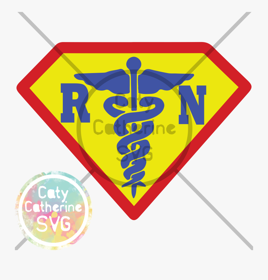 Rn Registered Nurse Super Hero Nurse Nursing Svg Cut - Medical Symbol, Transparent Clipart
