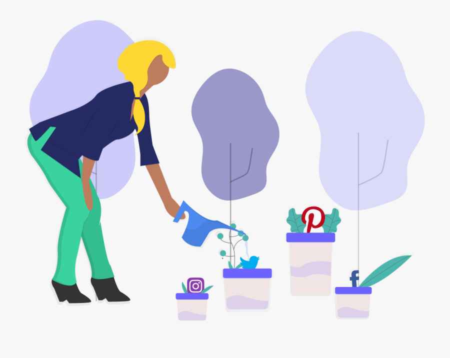 Social Media Service, Transparent Clipart