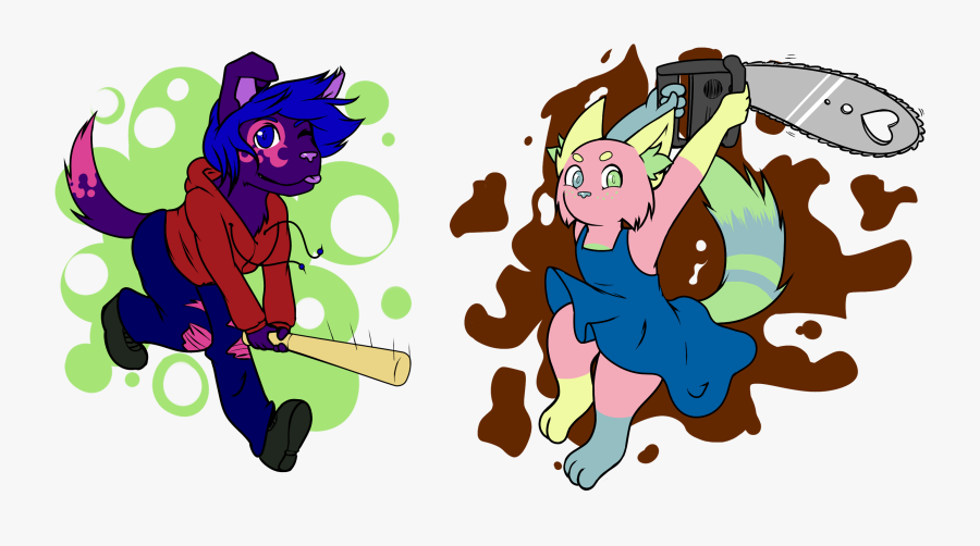 Baseball Bat Chainsaw - Cartoon, Transparent Clipart