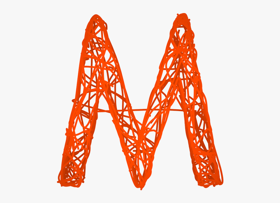 Red Thread Font, Transparent Clipart