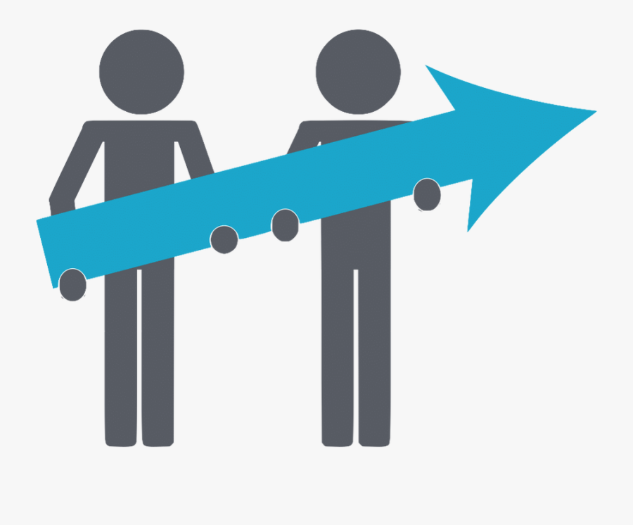 Picture - People Holding Arrow Icon, Transparent Clipart