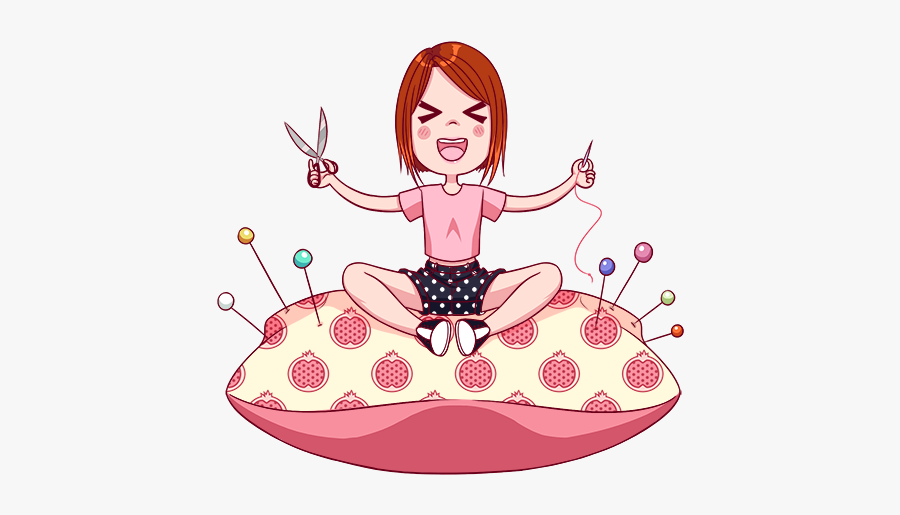 Needle And Thread Character Design Illustration Thread - Illustration, Transparent Clipart