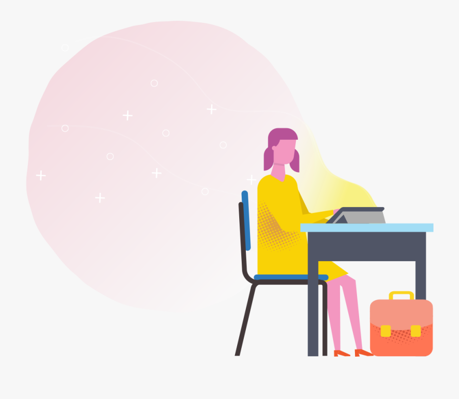 Stats Lady - Chair, Transparent Clipart