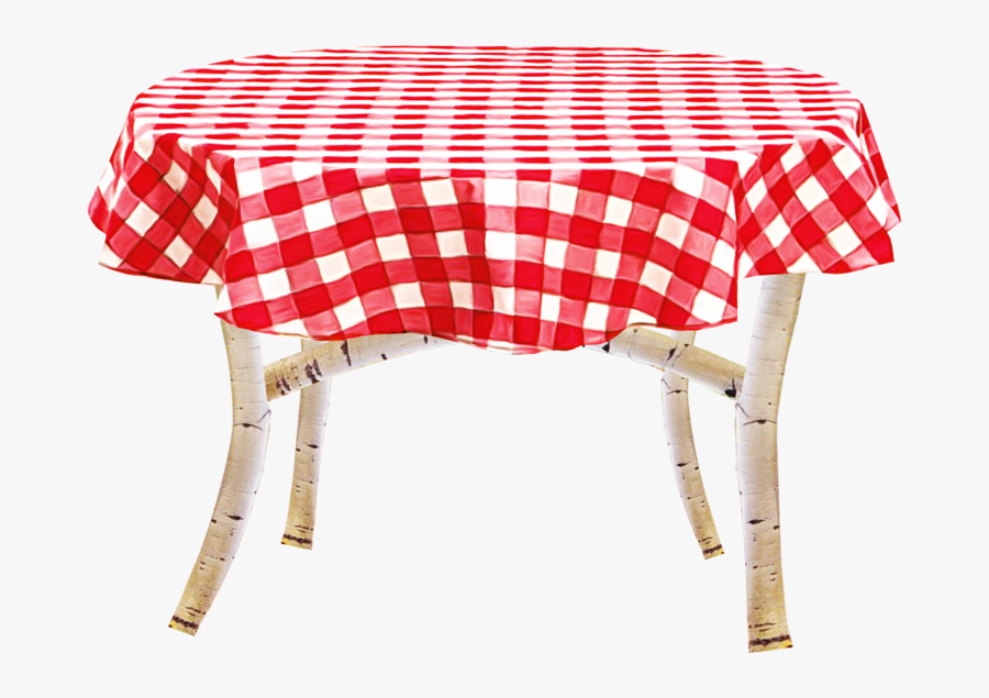 2 Person Picnic Table - Tablecloth Clipart, Transparent Clipart