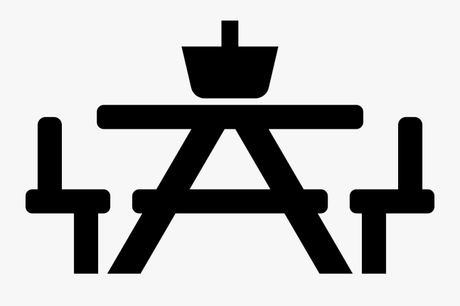 Picnic Table With Basket - Picnic Icon Png, Transparent Clipart