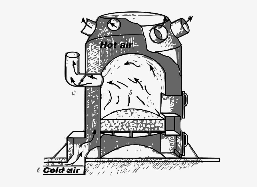 Free Pictures Free Clip Arts 43468 Images Found - Furnace Black White Cartoon, Transparent Clipart