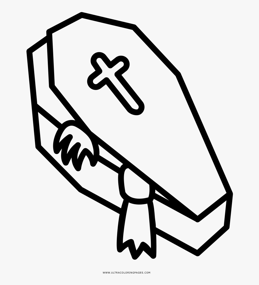 Dracula Coloring Page - Line Art, Transparent Clipart