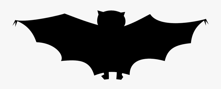 Bat Halloween Spooky Free Picture - Black Bat Clipart, Transparent Clipart