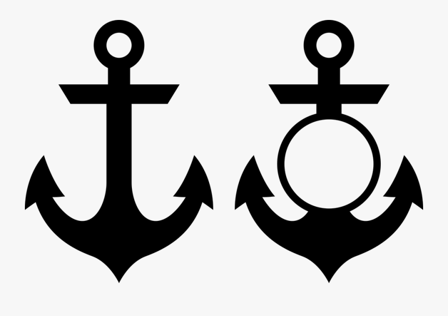 Anchor, Nautical, Frame, Monogram Frame, Boat, Sea - Anchor Vector, Transparent Clipart