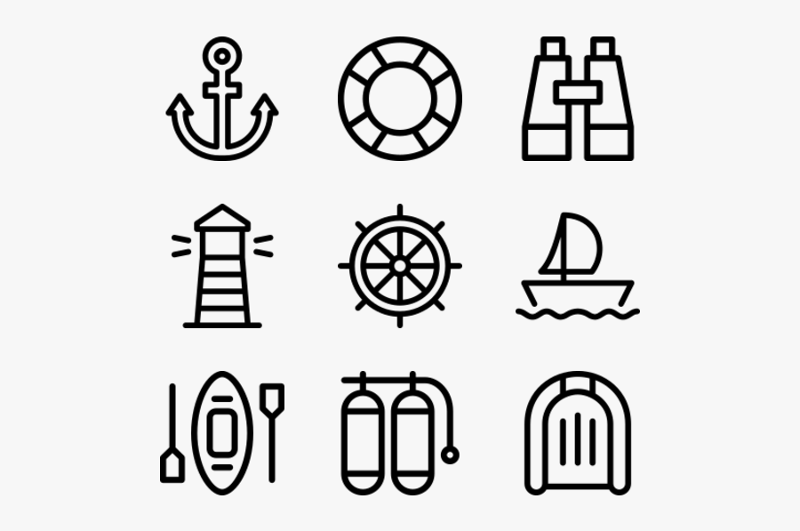 Nautical - Telecommunications Icons, Transparent Clipart
