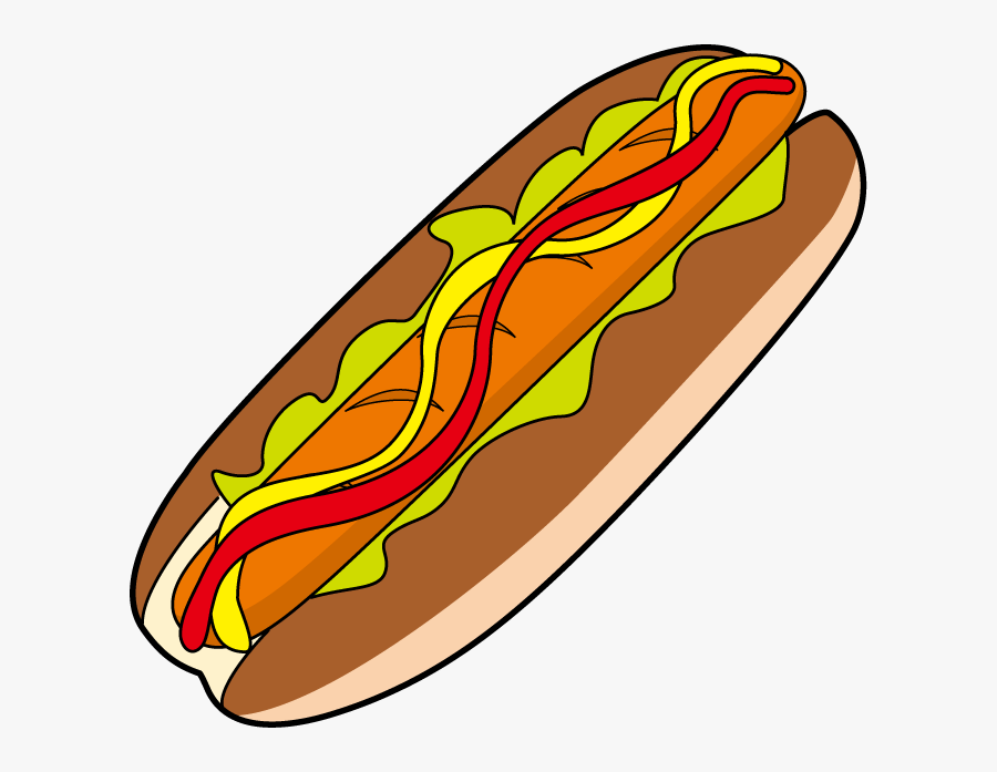 Clipart Hot Dogs - パン イラスト ホット ドッグ, Transparent Clipart