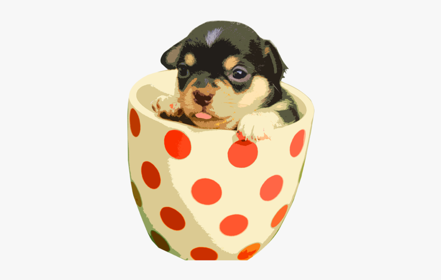 Hot Dogs Clipart Cute - Cute Dogs In Cup, Transparent Clipart