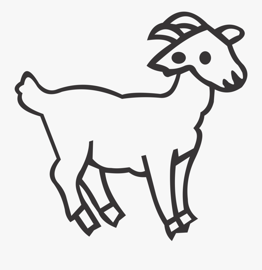 Goat Clipart , Png Download - Line Art, Transparent Clipart