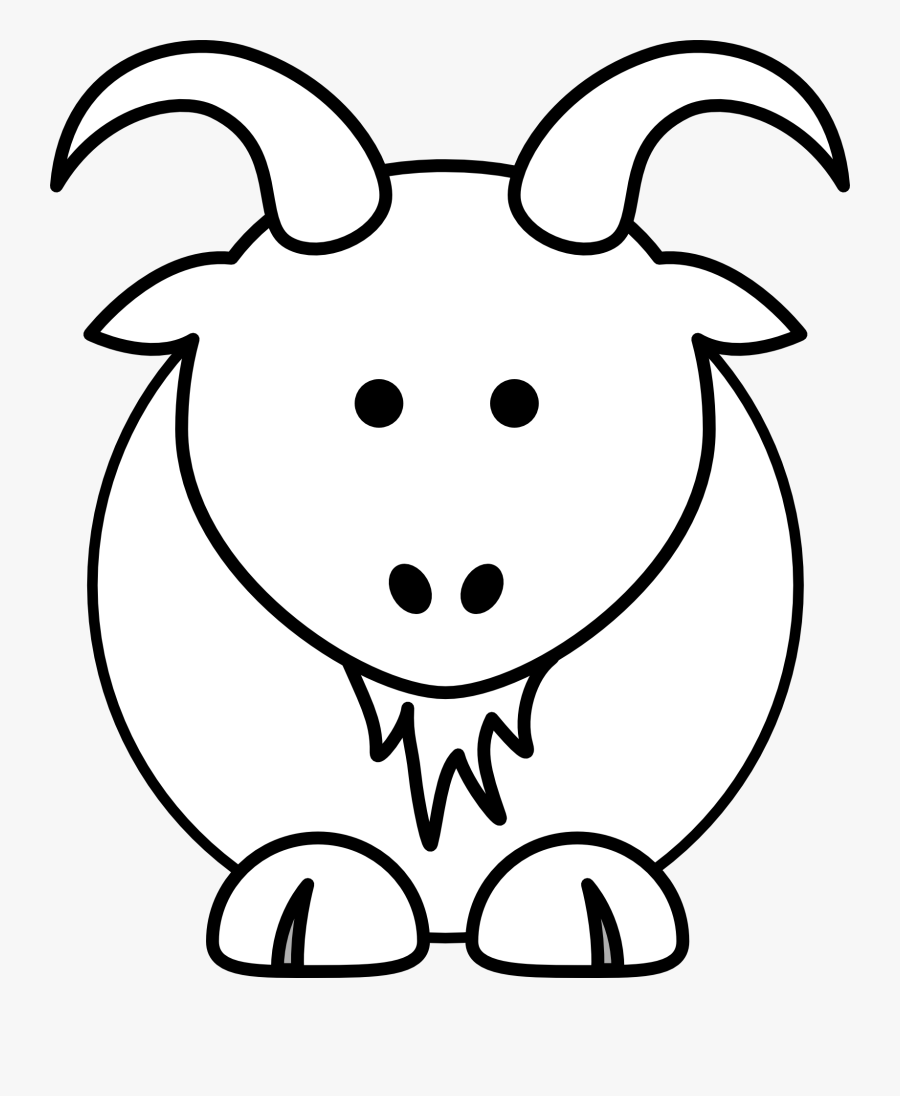 Printable Goat Coloring Pages, Transparent Clipart