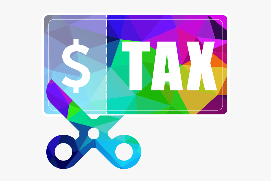 Icon Of Scissors Cutting Tax Dollar - Icon Tax Cut Png, Transparent Clipart