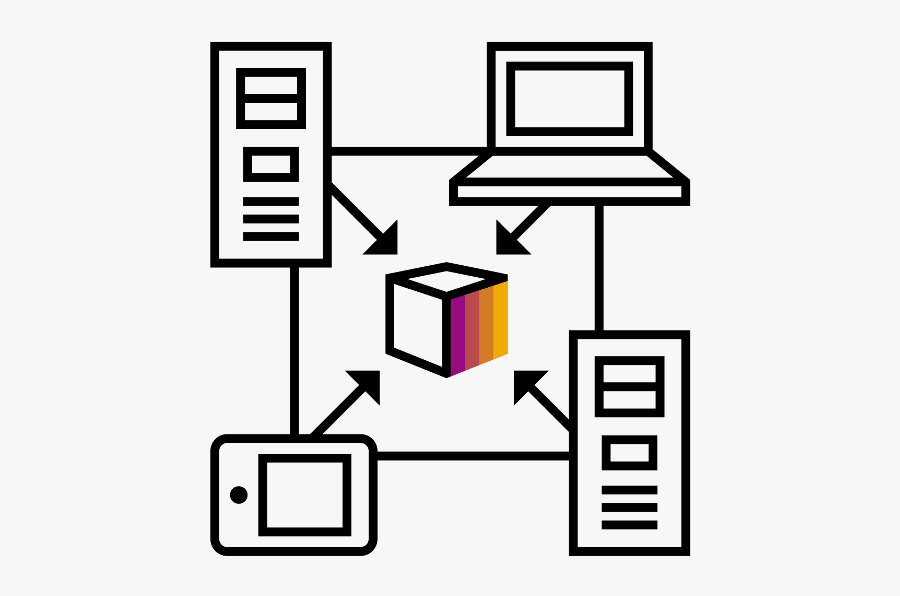 Blockchain - Single Source Of Truth Icons, Transparent Clipart