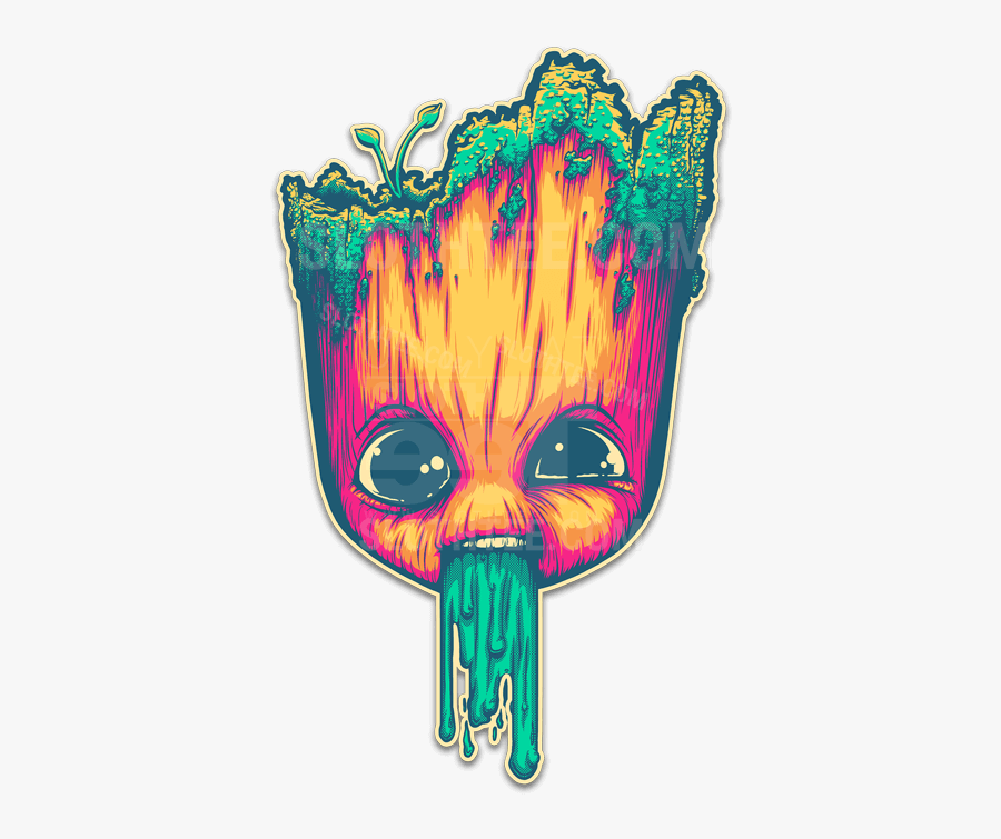 Design - Groot Vomit Design, Transparent Clipart