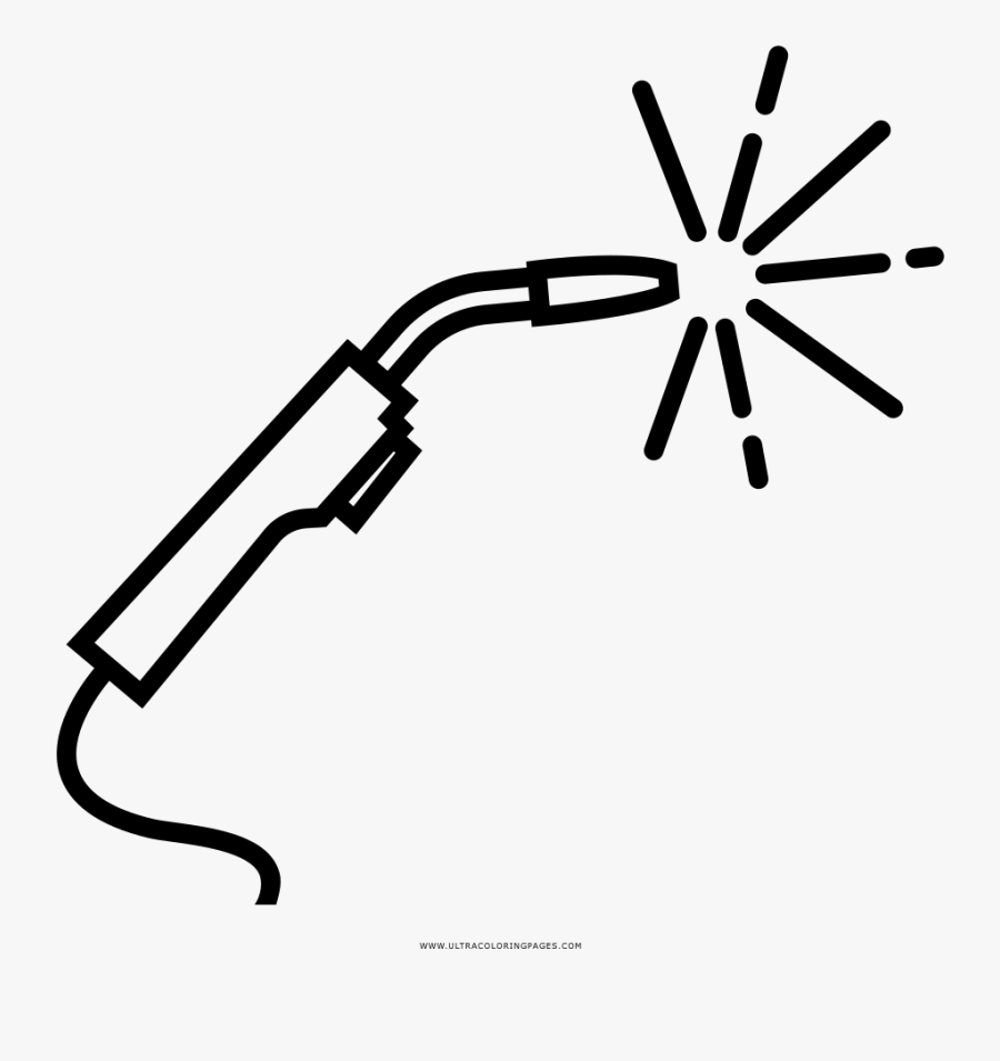 Welding Coloring Page - The Noun Project, Transparent Clipart