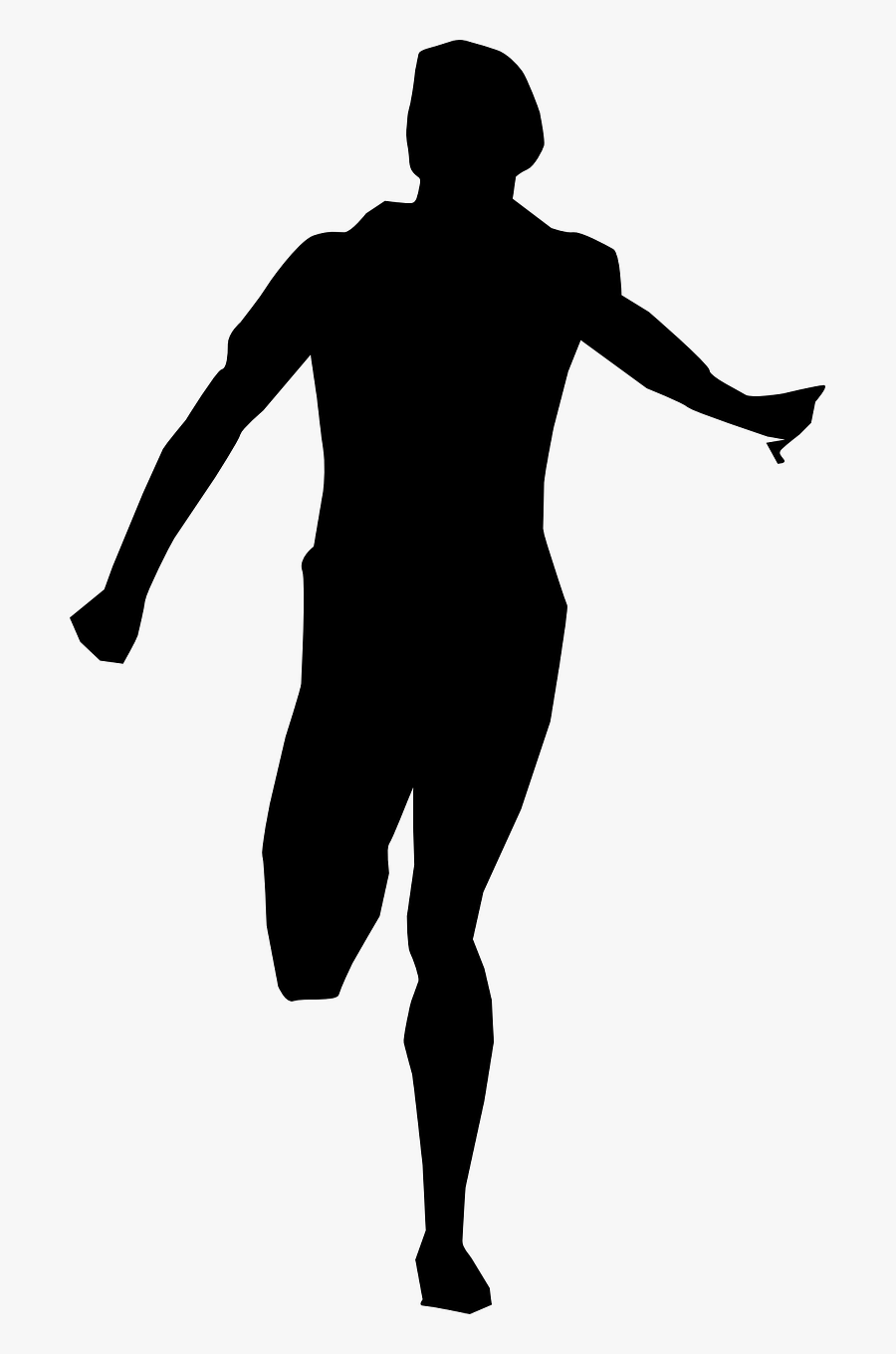 Running Man Silhouette Png Clipart , Png Download, Transparent Clipart