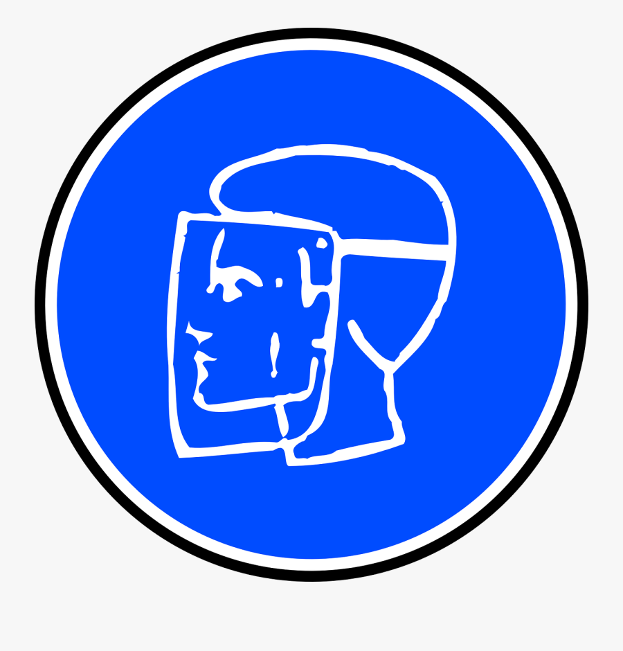 Signs, Face, Protection, Mandatory, Splinters, Welding - Protección Obligatoria De La Cara, Transparent Clipart