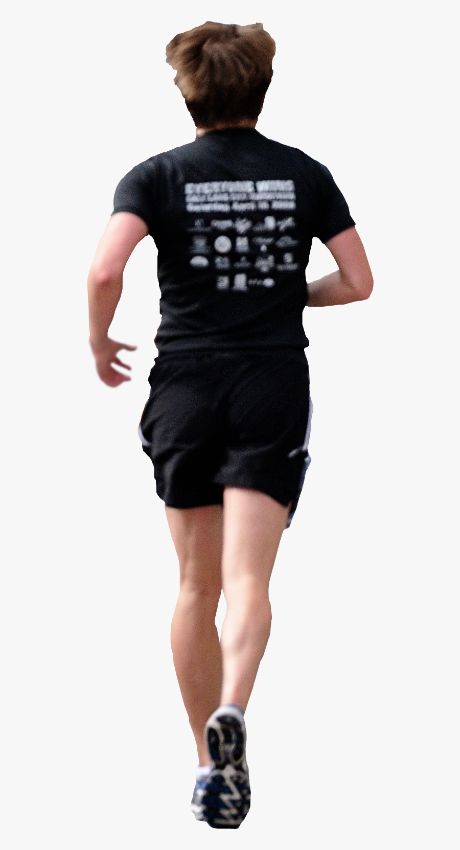 Running Man Back Png, Transparent Clipart