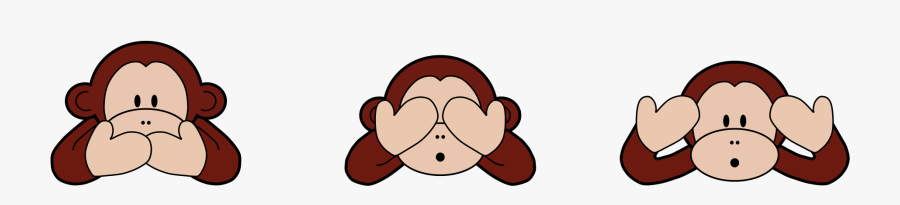 Three Wise Monkeys Clipart, Transparent Clipart