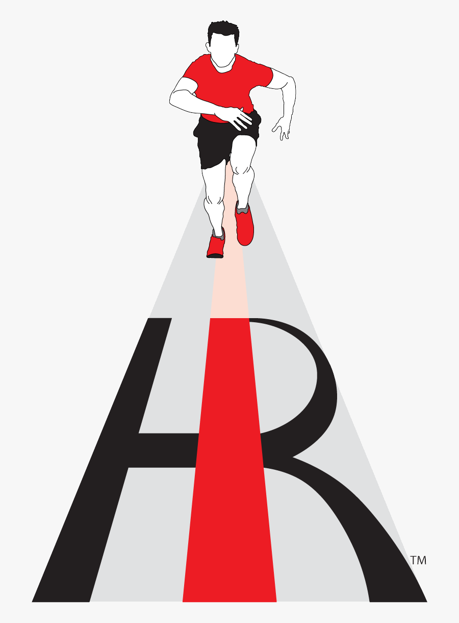 Hri Logo With Running Man - Illustration, Transparent Clipart